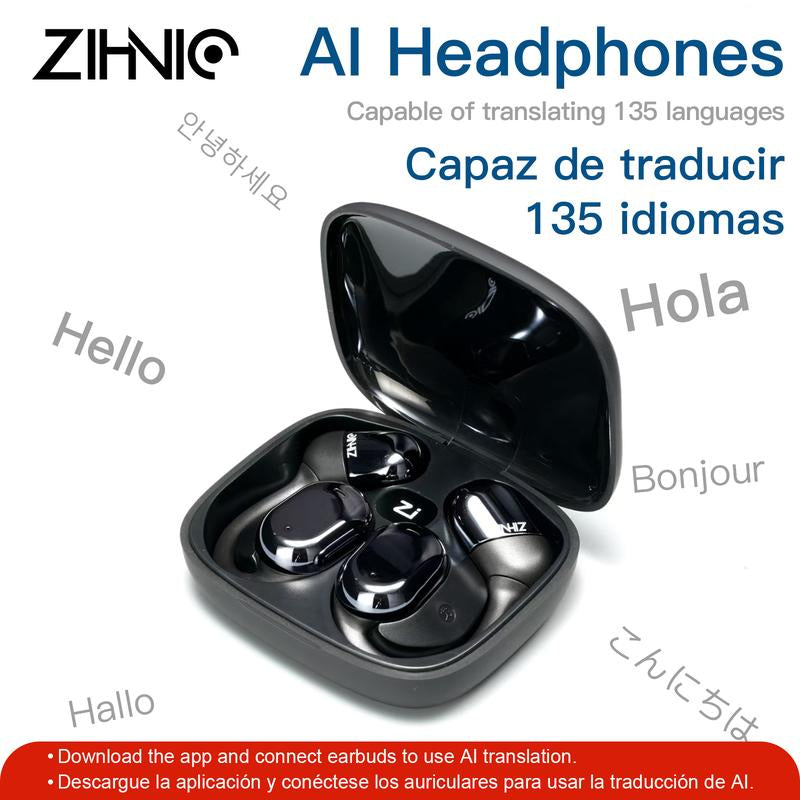 ZIHNIC ZN-S05 True Wireless Open-Ear Headphone,Bluetooth V5.4 Earphones ,Fashionable Earbuds,Ipx5 WATER Proof,Wireless Gaming Headphones,Hifi Sound Quality Music Earbudsfor Gaming Travel Sports Built-In Mic,Electronic Audio&Video Product Headset