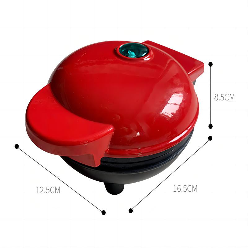 Multi Functional Mini Heart-Shaped Waffle Maker, Double-Sided Heated Breakfast Toaster, Portable Baking Machine Non-Stick Surface Hash Brown