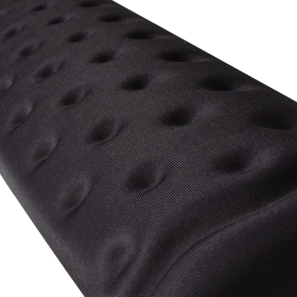 Memory Foam Mouse & Keyboard Wrist Rest Support Pad Cushion Set for Computer, Laptop, Office Work, PC Gaming - Massage Holes Design - Easy Typing Wrist Pain Relief (Black)