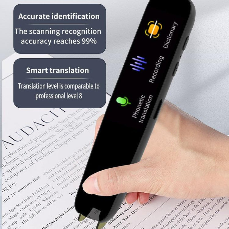 English to Spanish Translator Device，Scanning Translator Smart Instant Voice Photo Translation Pen 1.97" Touch Screen Wifi Support,Language Translator Device