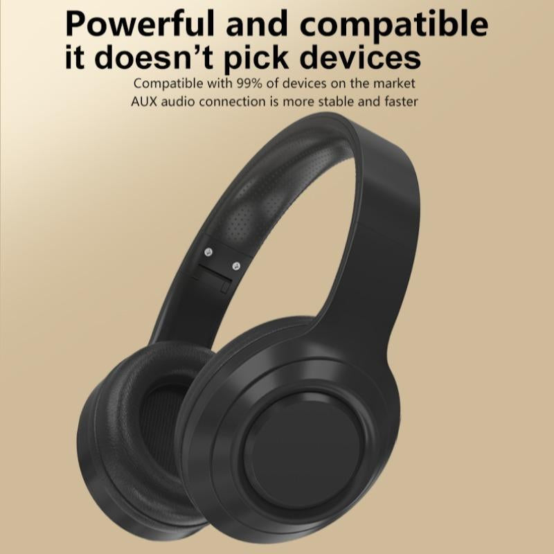 Wireless Headphones for Fall, Foldable Gaming Headset with Built-In Wireless Microphone, Portable Earbuds for Home Summer Outdoor, BT Headset for Gaming & PC, Headphones for Gym, Folding Electronic Audio Earbud Earphones, Valentine'S Day Gift