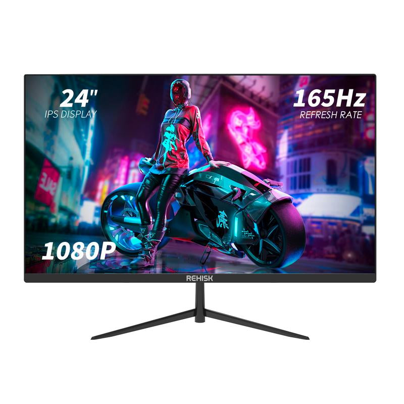 24'' 165Hz 1080P Gaming Monitor - IPS, Freesync, HDMI, VESA, Tilt Adjustable, Frameless, Speakers 165Hz Monitor Gaming Monitors Display Borderless