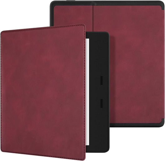 Skin Touch Feeling Case for 7" All-New Kindle Oasis (10Th Gen, 2019 Release & 9Th Gen, 2017 Release), Waterproof Compact Soft Cover with Auto Wake/Sleep, Red Wine