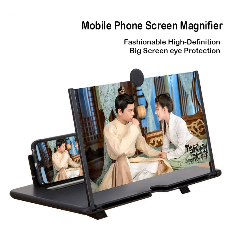 CHE15 12 -16 Inchmobile Phone Screen Magnifier HD Video Amplifier Stand Bracket with Movie Magnifying Folding Phone Desk Holder