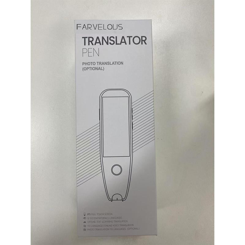 English to Spanish Translator Device，Scanning Translator Smart Instant Voice Photo Translation Pen 1.97" Touch Screen Wifi Support,Language Translator Device